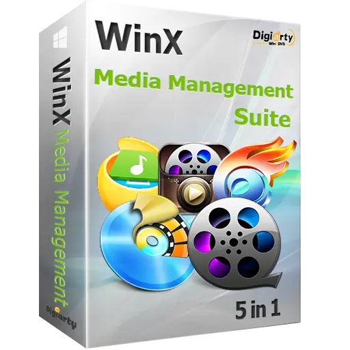WinX Media Management Bundle Lifetime License Windows 1 PC 78% OFF Discount Box