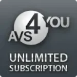 AVS4YOU Unlimited Subscription lifetime package featuring the complete suite of video and audio editing software without export watermarks.