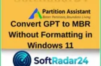 AOMEI: Convert GPT to MBR Without Formatting in Windows 11