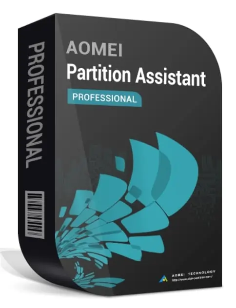 AOMEI Partition Assistant Professional lifetime license for two computers