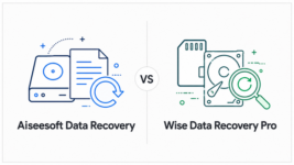 Aiseesoft Data Recovery vs Wise Data Recovery Pro comparison graphic