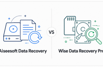 Aiseesoft Data Recovery vs Wise Data Recovery Pro comparison graphic